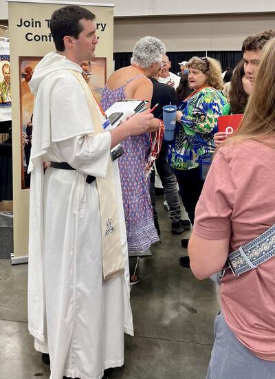 Photograph of Fr. James Pierce Cavanaugh at the Eucharistic Congress 2024