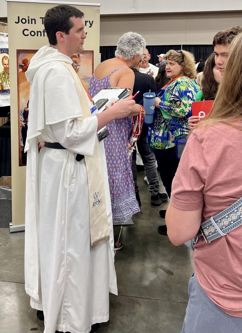 Photograph of Fr. James Pierce Cavanaugh at the Eucharistic Congress 2024