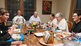 Seminarians and Dominican friars at St. Albert the Great Priory, Minneapolis Seminarians and Dominican friars at St. Albert the Great Priory, Minneapolis
